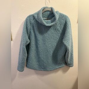 Teal Eddie Bauer blue sherpa